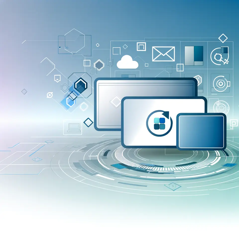 modern digital interface layout with clean minimal elements